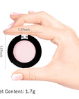 Monochrome Glitter Eyeshadow Makeup Palette, Highly Pigmented Rose Gold Eyeshadow Palette, Shimmer Pressed Powder Eye shadow Makeup, Single Vegan Eye Shadow, Daily Evening Women Girls Eyeshadow Gift6#
