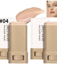 2 Pcs Foundation Stick Beauty Balm Serum Boosted Skin Tint, 2025 New Makeup Tint, Portabl Moisturizing Essence Contour Stick Foundation Beauty Balm (#04)