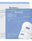 BIODANCE Hydro Cera-nol Real Deep Mask, Overnight Hydrogel Mask, Hydrating Facial Mask For Sensitive Skin, Redness Reducing & Quick Soothing Effect, Korean Skincare, Stocking Stuffers |1.19oz(34g)x4ea