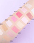 Monochrome Glitter Eyeshadow Makeup Palette, Highly Pigmented Nude Pink Eyeshadow Palette, Shimmer Pressed Powder Eye shadow Makeup, Single Vegan Eye Shadow, Daily Evening Women Girls Eyeshadow Gift9#