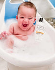 Zoey Naturals - Sweet Citrus Bubble Bath for Kids & Babies - Organic Tear-Free, Non-Toxic Toddler Soap with Moisturizing Aloe & Avocado Oil - Long Lasting Bubbles - Made in USA, 17 oz