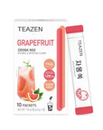 TEAZEN Grapefruit Tea, Sugar Free, Hibiscus and Green Tea, Powdered Mix Beverage from Korea, 10 Sticks, 1.76oz