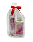Bath & Body Works WINTERBERRY WONDER 2pc bundle - Fine Fragrace Mist & Body Lotion - Gift set with a Red Bow for Holidays & Gifts
