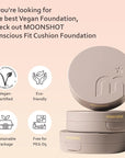 MOONSHOT KOREA Conscious Fit Cushion Foundation Flawless Coverage,Glass