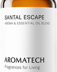 AromaTech Santal Escape Aroma Essential Oil Blend: Luxury Hotel Inspired Aromatherapy with Ocean Air, Sandalwood, Iris for Ultrasonic Diffusers & Nebulizers - 4 fl oz, 120 mL
