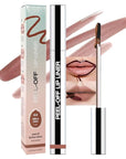 Matte Lip Stain Peel Off Lip Liner, Brown Peel Off Lip Stain Tattoo,Long Lasting & Waterproof Peel Off Lip Gloss Lip Liner,Transfer-Proof All Skin Types.0.12 fl oz #02