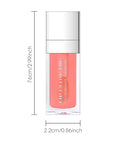 Hydrating Lip Glow Oil, Plumping Moisturizing Lip Oil Gloss, Smooth Lip Lines Plump Lip,Transparent Plumping Clear Glossy Tinted Balm Care 0.2Fl oz #Pink