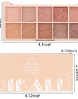 evpct 10 Colors Matte Nude Eye Shadow Palette Makeup for Older Women, Nude Brown Pink Cocoa Taupe Mauve Neutral Matte Cream Smokey Mini Eyeshadow Palette for Blue Green Eyes, Contour Makeup Palettes 6