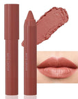 BINGBRUSH Crayon Matte Longwear Lipstick Pack Set,Moisture Smooth Color Stick Ultimate Lip Crayon for Makeup Collection - Waterproof Velvet Lipgloss (05#, 1 Count (Pack of 1))