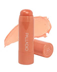 Palladio I'm Blushing 2-in-1 Cheek and Lip Tint, Buildable Lightweight Cream Blush, Sheer Multi Stick Hydrating formula, All day wear, Easy Application, Shimmery, Blends Perfectly onto Skin, Peach