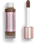 Makeup Revolution Conceal & Define Foundation, Cream Foundation Cruelty-Free, F16, 23ml