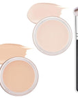 Kaely 2Pcs Pot Concealer Full Coverage Set,under Eye Correcting Concealer,01+02