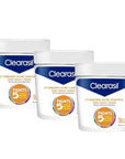 Clearasil Acne Treatment Facial Cleansing Pads, Stubborn Acne Control 5-in-1 Daily Pads, 90 Pads (Pack of 3)