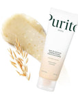 Purito Oat Exfoliating Facial Polish Cleanser - Hydrating Daily Face Wash with Gentle Scrub Clay Pore Minimizing Panthenol, Oat Seed Water Vegan, Non-comedogenic Korean Skin Care 5.07 fl.oz