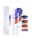 Matte Lip Gloss Peel Off Masque - Peel Off Lip Stain Tattoo, Chestnut Brown Peel Off Lip Tint,Long Lasting Waterproof Transfer-proof Lip Mask Lip Stain Peel Off Lip Gloss,Stay Lip Makeup 04#