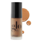 Glo Skin Beauty Luminous Liquid Mineral Foundation Makeup with SPF 18 (Caramel) - Improves Uneven Skin Tone, Smooths & Corrects Imperfections, Sheer to Medium Coverage, Dewy Finish