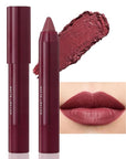 BINGBRUSH Crayon Matte Longwear Lipstick Pack Set,Moisture Smooth Color Stick Ultimate Lip Crayon for Makeup Collection - Waterproof Velvet Lipgloss (11#, 1 Count (Pack of 1))