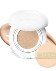 EITHER& Glow Pixel Cushion Foundation, Glowy Skincare, Korean Makeup, Natural Coverage, Moisturizing, Lightweight, Long Lasting Coverage for Flawless Skin (22.5P Dawn)