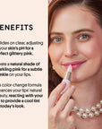 Winky Lux Unicorn Glimmer Balm & Rose Glimmer Balm Duo – Hydrating ph Lip Balm, Natural Pink Tint with pH Color Changing, Moisturize & Soften Lips While Leaving Sheer Pink Tint, with Vanilla Scent