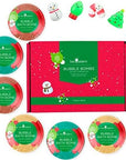 Christmas Bath Bombs for Kids with Surprise Toys Inside (6 Pack) - Holiday Gifts and Stocking Stuffers for Boys and Girls - Bubble Treats with Cheerful Scents, USA Made by Two Sisters