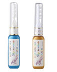 Temporary Hair Color Mascara Washable Hair Dye Stick Non-toxic Instant Hair Chalk Dye for Girls Women (Turquoise Blue+Gold)