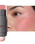 Cream to Powder Blush Stick, High Impact Color, Moisturizing Face Makeup (01#, 1 Count (Pack of 1))