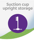Colgate Zero Kids Toothbrush with Extra Soft Bristles and Suction Cup Holder, BPA Free - 2 Count