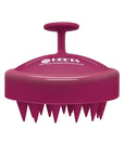 HEETA Scalp Massager Hair Growth, Soft Silicone Scalp Scrubber Shampoo Brush for Exfoliation, Dandruff Removal Head Massage Stress Relax, Wet & Dry Use for Thick Thin Curly Hair Care, Red