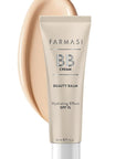 FARMASi Make Up BB Cream Beauty Balm, Full-Coverage Foundation, Concealer, Moisturizer BB Cream for All Skin Types, 1 fl. oz. / 30 ml (Light to Medium)