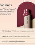 Moonshot KOREA Conscious Fit Mellow Lip Stain Longwear, Weightless, Not Animal Tested,Glow-Boosting, Long-Lasting, Comfortable, Non-Sticky,k-beauty, (Wormhole Mystery, 02)