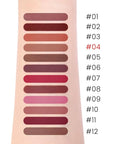 Silky Smooth Retractable Matte Lip Liner Pencil, Light Orange Lip Liner Long-Lasting Creamy Formula for Shaping & Sculpting Lips, Matte Velvet Pigmented Lip Liner Crayon Lipstick 04#