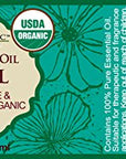 US Organic 100% Pure Basil Essential Oil - USDA Certified Organic, Steam Distilled, 15 ml