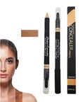 AKARY Concealer Pencil, 2 in 1 Dual-Sided Full (#4 Wheat-colored)