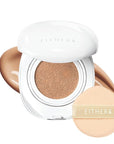 EITHER& Glow Pixel Cushion Foundation, Glowy Skincare, Korean Makeup, Natural Coverage, Moisturizing, Lightweight, Long Lasting Coverage for Flawless Skin (25P Honey)