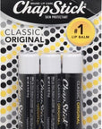 ChapStick Classic Original Lip Balm Tubes,