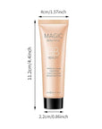 Sulily 2 Pcs BB Cream Full Coverage Foundation,Hydrating BB Cream(ivory)
