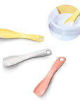 Sibba 3 Pieces Facial Massage Spatula Sticks Mini Skincare Tiny Spoons Face Eye Cream Lotion Makeup Applicator Tools Brush Set Reusable Skin Care Beauty Cosmetic Tool