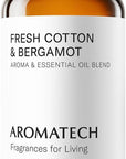 Aromatech Fresh Cotton and Bergamot Essential Oil Blend: Luxury Hotel Inspired Aromatherapy with Bergamot, Fresh Cotton & Sandalwood for Ultrasonic Diffusers & Nebulizers - 4 fl oz, 120 mL