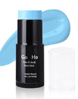 Go Ho Light Blue Face Body Paint Stick,Water Based Washable Pale Blue Face Paint Stick,Full-coverage Cream Blue Body Paint for Adults Children Halloween Cosplay SFX Ghost Bride Sally Makeup
