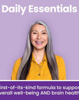 NeuroQ Daily Essentials Multivitamin - Fortified Mental Performance & Overall Wellness - Improve Memory & Focus - B-Complex, Vitamin D, Folate, CoQ10, Pantothenic Acid & More - 60 Capsules