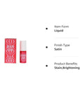 Benefit Gogo Tint Bright Cherry Tinted Lip & Cheek Stain, 0.2 Fl Oz