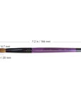 Professional purple wood kolinsky acrylic