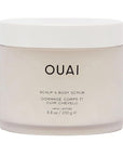 OUAI Scalp & Body Scrub, Melrose Place - Exfoliating Body Scrub with Sugar & Coconut Oil Blend for Smooth, Moisturized Skin - Gentle Scalp Scrub for Removing Product Build Up (8.8 Oz)