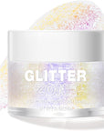 LANGMANNI Holographic Body Glitter Gel for Body, Face, Hair and Lip.Color Changing Glitter Gel Under Light. Vegan & Cruelty Free-1.35 oz (3# Neon Violet)
