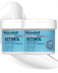 NATURE WELL Clinical Retinol Advanced Moisture Cream for Face, Body, & Hands, Boosts Skin Firmness, Enhances Skin Tone, No Greasy Residue, Packaging May Vary, 2 Pack (10 Oz Each)