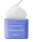 MEDIHEAL Watermide Moisture Pad - Square Cotton Facial Toner Pads with Icelandic Glacial Water - Improve Skin Temperature, Hydrating to Dry, Puffy, Coarse Skin -Vegan Eco Silk,100 Pads