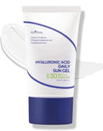 ISNTREE Hyaluronic Acid Daily Sun Gel 50ml, 1.69 fl oz | SPF 30 PA+++ | Moisturizing Sunscreen | No White Cast | Lightweight | Mild Formula | Korean Skincare