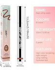 Matte Lip Stain Peel Off Lip Liner, Brown Peel Off Lip Stain Tattoo,Long Lasting & Waterproof Peel Off Lip Gloss Lip Liner,Transfer-Proof All Skin Types.0.12 fl oz #02