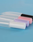 COSIDEA 50 pack Empty White 15ml Squeeze lip gloss tubes with wand 0.5oz soft lipgloss container chapstick containers empty tube
