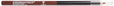 wet n wild Lip Liner Pencil Color Icon Lip Color Makeup, Dark Brown Chestnut (Pack of 4)